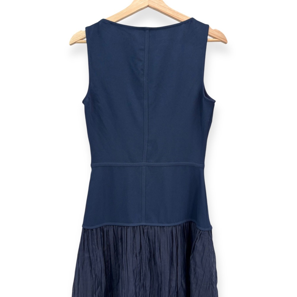 Reformation Cyra Pieced Drop-Waist Maxi Dress Navy Blue - Size 4 - Picture 14 of 16